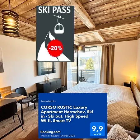 Corso Rustic Luxury Harrachov, In - Out, Free Parking, High Speed Wi-fi, Smart Tv Apartman Harrachov