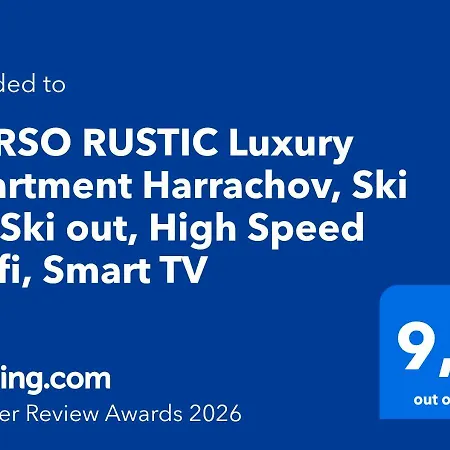 公寓 Corso Rustic Luxury Harrachov, In - Out, Free Parking, High Speed Wi-fi, Smart Tv 哈拉霍夫