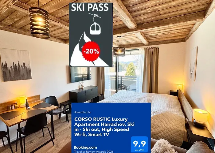 Corso Rustic Luxury Harrachov, In - Out, Free Parking, High Speed Wi-fi, Smart Tv アパート ハルラホフ